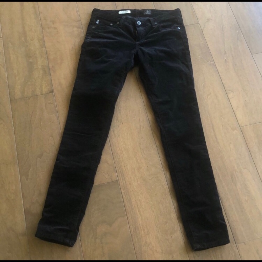 AG Black Velvet Super Skinny “The Legging” 28